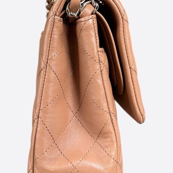 Chanel Beige Quilted Medium Flap Bag - Picture 2 of 8